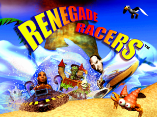 Renegade Racers title screen for Playstation